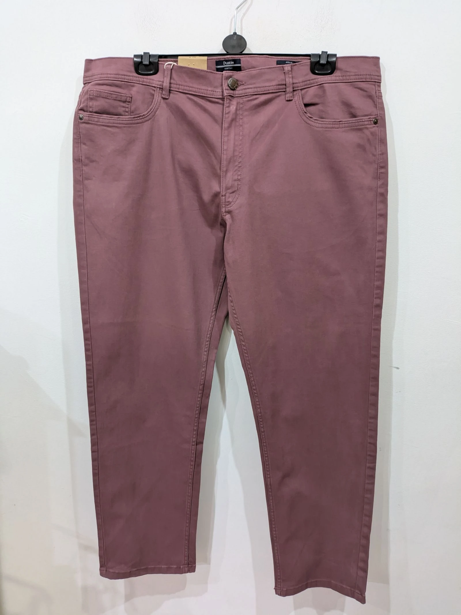 Pantalones Chinos de Corte Recto en Tono rosa viejo talla 52 de Dustin